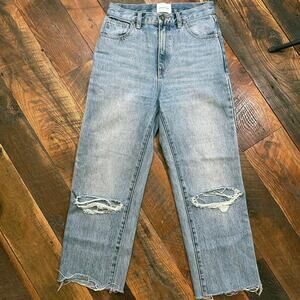 Abrand Jeans Venice Straight Distressed Size 7/25